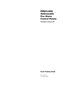 Panels Fault Finding Guide for FIRECLASS panels FC32-1, FC64