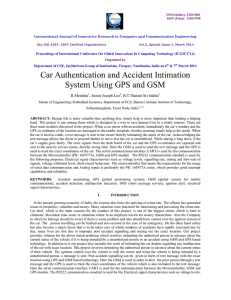 Car Authentication and Accident Intimation System Using GPS and