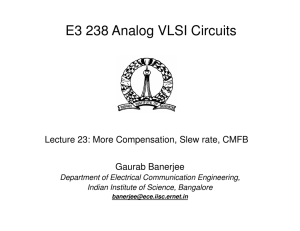 Slew rate and settling, Common Mode Feedback