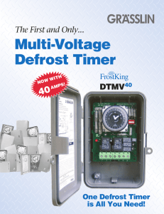 Multi-Voltage Defrost Timer