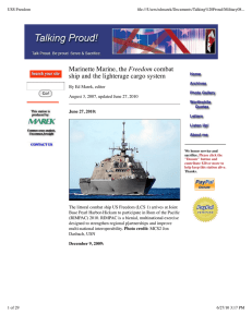 USS Freedom - Talking Proud