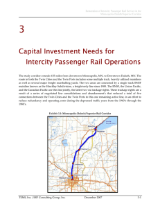 Capital Investment Needs for Intercity Passenger Rail Operations