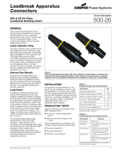 8500-26 200 A 25 kV Class Loadbreak Bushing Insert