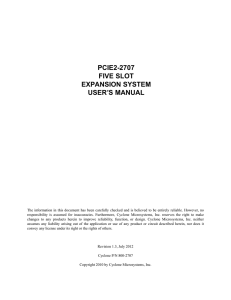 PCIe2-2707 User`s Manual