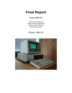 F14 IBM PC - 18-545: Advanced Digital Design Project