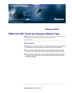 Research Brief FBGA and CSP Trends by Interposer Material Type