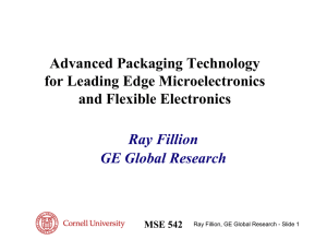 Advanced Packaging Technology for Leading Edge