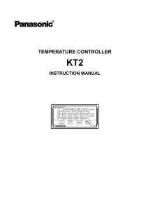 KT2 Temperature controller Instruction Manual