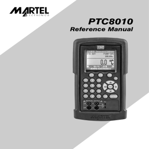 Martel PTC-8010 RTD and Thermocouple Calibrator