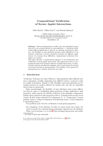 Compositional Verification of Secure Applet Interactions