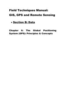 The Global Positioning System (GPS): Principles and Concepts