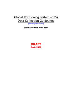 (GPS) Data Collection Guidelines