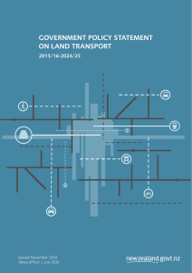 Government Policy Statement on Land Transport 2015