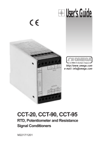 RTD, Potentiometer and Resistance Signal Conditioners