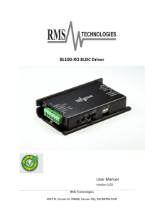 BLDC Driver Manual