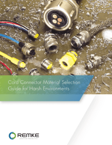 Cord Connector Material Selection Guide for Harsh