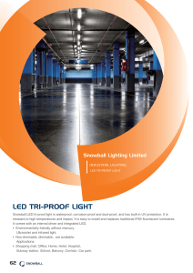 LED TRI-PROOF LIGHT - Snowball Lighting Limited