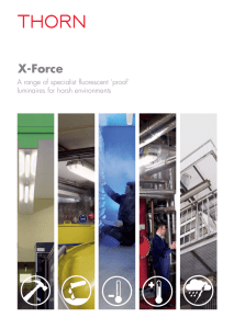 X-Force - the Thorn Lighting website