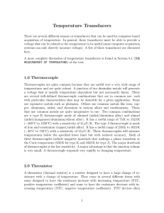 Temperature Transducers - BYU Physics and Astronomy