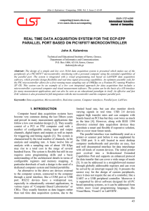 REAL TIME DATA ACQUISITION SYSTEM FOR THE ECP