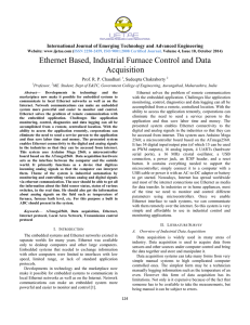 Ethernet Based, Industrial Furnace Control and Data Acquisition