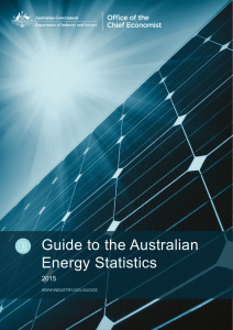 Guide to the Australian Energy Statistics