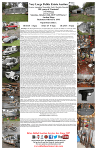 Very Large Public Estate Auction