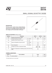 small signal schottky diodes