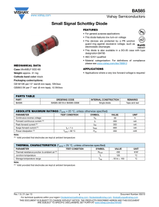 BAS85 Small Signal Schottky Diode