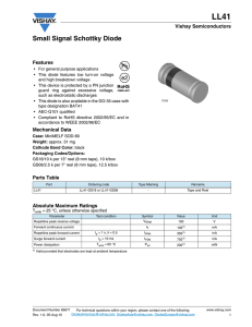 Small Signal Schottky Diode