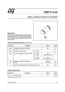 small signal schottky diodes