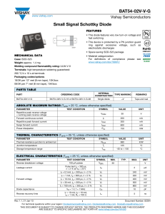 BAT54-02V-V-G Small Signal Schottky Diode