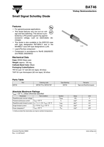 Small Signal Schottky Diode