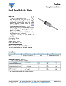 Small Signal Schottky Diode