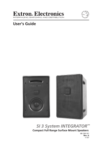 SI 3 System INTEGRATOR Surface Mount Speakers