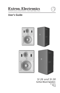 SI 26 and SI 28 Surface Mount Speakers