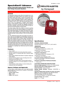 SpectrAlert® Advance Outdoor Selectable Output Speaker Strobes