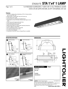 STACKLYTE STA 1`x4` 1 LAMP