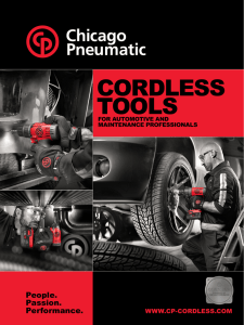 Chicago Pneumatic Cordless Tools for Maintenance