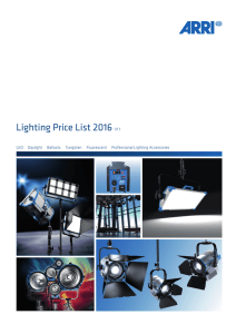 Lighting Price List 2016 V1.1