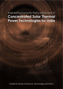 Engineering Economic Policy Assessment of Concentrating Solar