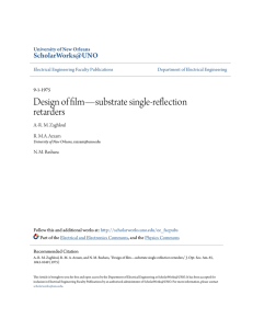 Design of film—substrate single