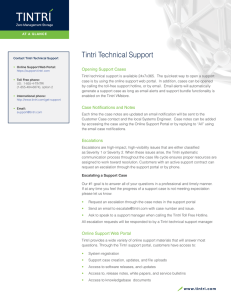 Tintri Technical Support