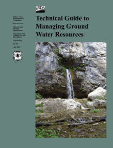 Technical Guide to Ground Water Resource