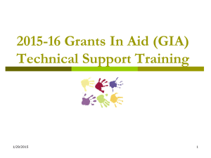 (GIA) Technical Support Training