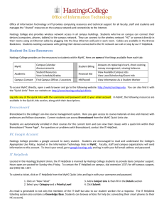 IT Resources - Hastings College