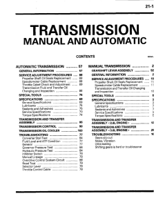16. Transmission - Pajero 4×4 Off