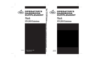 Mack Operators Handbook