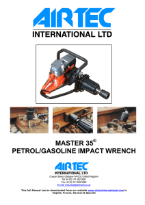 master 35 petrol/gasoline impact wrench - TMC