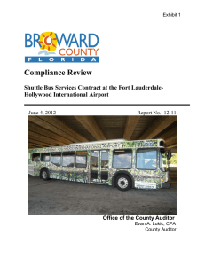 Compliance Review Shuttle Bus Services